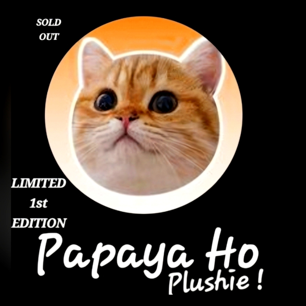 Papaya Ho Plushie  1st Edition (Makeship)( NEW )